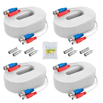 ANNKE Security Camera Cable (4) 30M/ 100ft All-in-One BNC Video Power Cables, - Image 1 of 4