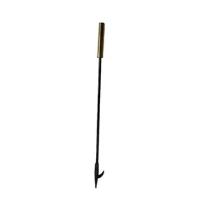 Vintage Metal Brass Fireplace Tool Poker Replacement Round Top 29.5in Long - Picture 1 of 4
