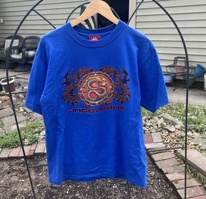 Vintage 90s JNCO Jeans T Shirt Size Large Dragon *RARE - Picture 1 of 4