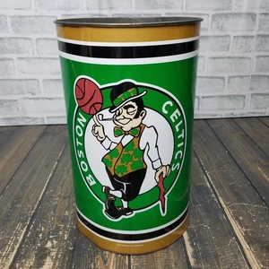 Vintage 90er - NBA P&K Boston Celtics 13" Metall Mülleimer Papierkorb Müll - Bild 1 von 8
