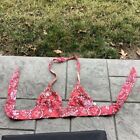 Victoria's Secret Swimtop Light Pink& White Flowers Size S