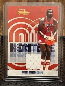 MOSES MALONE 2009-10 PANINI STUDIO "HERITAGE" 76ERS HOF JERSEY PATCH RELIC /99! - Picture 1 of 2