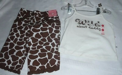 Gymboree Safari Fashion 2T Capri Shirt Outfit NWT — 第 1/2 张图片