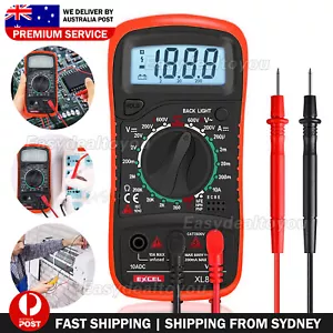 LCD Digital Multimeter AC/DC Electrical Meter Voltmeter Current OHM Multi Tester - Picture 1 of 11
