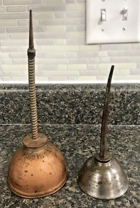 Engrasador de lata de aceite EAGLE de colección y engrasador de acero de lata de aceite vintage GEM MFG CO. - Imagen 1 de 12