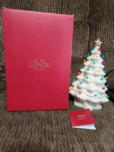 Lenox Treasured Traditions Christmas Lighted Tree Figurine White Beautiful - Picture 1 of 8