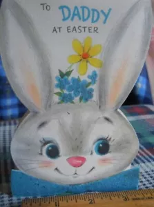Cravatta verde HAPPY EASTER CONIGLIO -TO DADDY a Pasqua- HALLMARK Copyright Hall Bros. - Foto 1 di 3