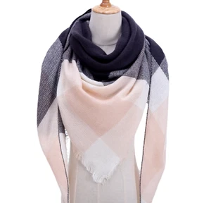 Écharpe chaude femme Foulard châle douce Automne/Hiver - noir saumon gris blanc  - Picture 1 of 1