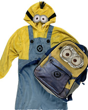 Despicable Me Minion Kevin Child Halloween Costume Size 4-6 & Backpack Bundle
