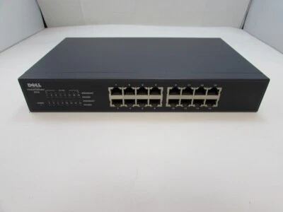 Dell PowerConnect 2216 100 Mbps 16Port Fast Ethernet Switch 0K4586 K4586 WORKING - Image 1 of 4