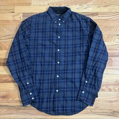 Rag & Bone Plaid Button Up Shirt Mens Medium Preppy Casual Slim Formal Business - Image 1 of 4