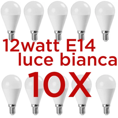 PROMO PACK 10 PEZZI - LAMPADINA LED 7W E14 LUCE BIANCA NEUTRA 4000K 710LUMEN - Immagine 1 di 2