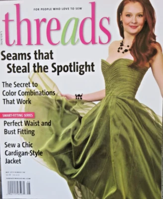 THREADS Magazine May 2010 #148 Seams, Color Combinations, Perfect Waist Bust - Image 1 of 4