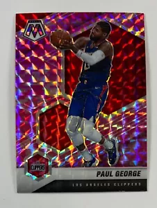 Tarjeta camuflada rosa Paul George 2020-21 Panini Mosaic #75 MAR5 - Imagen 1 de 2