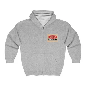Ford Tractor All That Unisex Heavy Blend™ Full Zip Hooded Sweatshirt - Picture 1 of 5