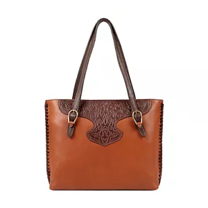 Bolso de mano de cuero colección Scully West B191 - Imagen 1 de 2