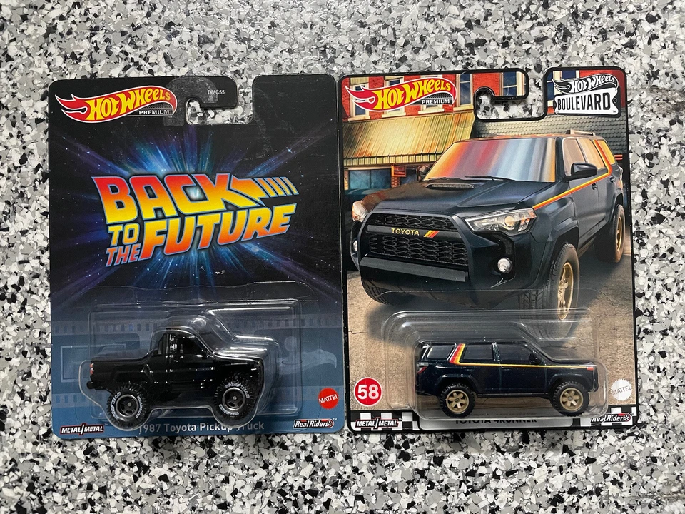 Hot Wheels Premium 2023 Back To The Future Toyota t1987 & Boulevard  4Runner - Image 1 of 1