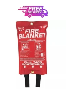 Fire Blanket 1mx1m For Home Kitchen Office Caravan Emergency Australian Standard - Picture 1 of 1