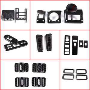 Carbon Fiber Pattern Style Interior Trim Panel For Hummer H2 2003-2007 ABS - Picture 1 of 77