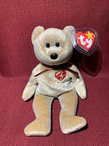 TY BEANIE BABY 1999 Signature Bear 5th Gen P.E. Pellets Tag Errors (1999) W/ Tag - Picture 1 of 10