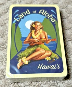 HAWAII - Land Of Aloha UKULELE HULA GIRL - Neue Spielkarten - Bild 1 von 3