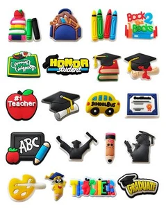 School Learning Shoe Charms For ClogTeacher/Cheerleading Cheer Cheerleaders S... - Picture 1 of 6