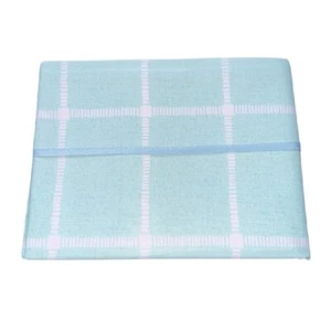 Easy Wipe Clean PVC TableCloth 140 X 240cm Table Cloth - Green Square - Picture 1 of 1