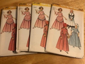 🌻 1970 SIMPLICITY #9136-GIRLS PILGRIM-PRAIRIE-REVOLUTIONARY COSTUME PATTERN FF - Picture 1 of 4