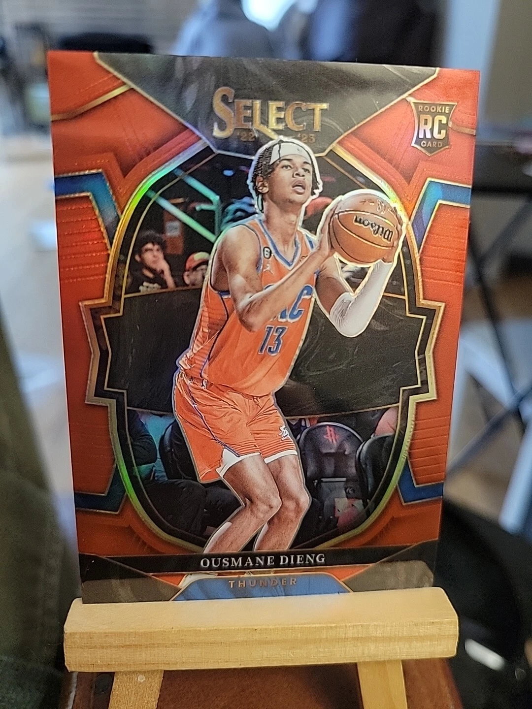 Ousmane Dieng Select 2022-23 Concourse Red Prizm RC Rookie 021/199 OKC Thunder