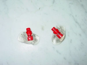 Nike Air Jordan Retro 5 Red Shoe Lace Lock Holders! - Bild 1 von 2