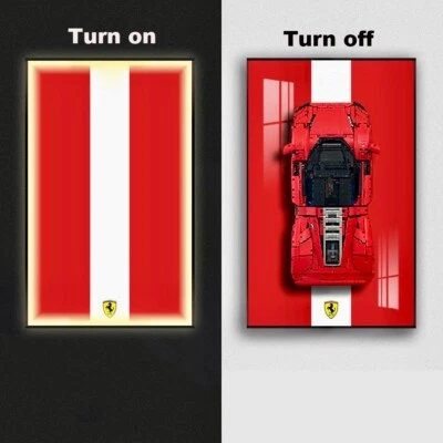 31.5" LED Display wall mount frame for LEGO 42143 Ferrari DAYTONA SP3 (Style C) Foto 1 de 4