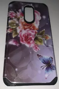 Für LG STYLO 4 / LG STYLO 4 PLUS Schmetterling und Blumenmuster Handyhülle Cover - Bild 1 von 2