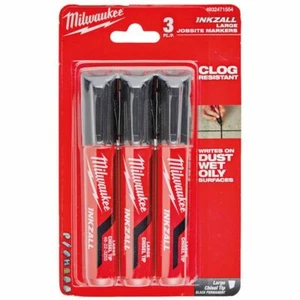 Milwaukee 4932471554 INKZALL Chisel Tip Markers 3pcs - Picture 1 of 1