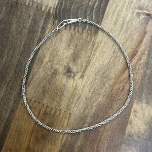 "Antiguo brazalete de cadena de cuerda de malla de oro de 8"" 14k 1,62 gramos" - Imagen 1 de 6