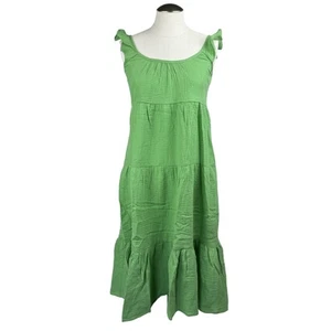 Women's Marine Layer Jude Flutter Sleeve Jade Sheen Summer Babydoll Dress sz XS - Picture 1 of 10