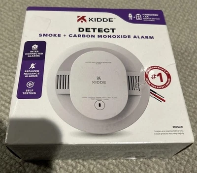 Kidde Detect Smoke + Alarma de Monóxido de Carbono - Cableado + Batería AA. Nuevo. Foto 1 de 3