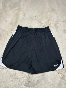 Pantalones Cortos de Fútbol Nike Y2K De Colección Para Hombre Talla XL Negro Blanco Swoosh Bordados - Imagen 1 de 6