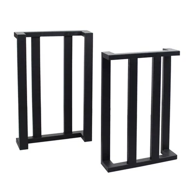 2件装家具腿质朴装饰C形桌腿,重型金属书桌L... — 第 1/4 张图片