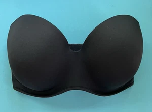 34G Cacique schwarz trägerlos Bügel & erhebende Boost Polsterung ' - Bild 1 von 3