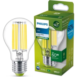 Philips LED E27 A60 Filament Klar 4W=60W ULTRA EFFIZIENT 840lm Neutralweiß 4000K - Bild 1 von 5