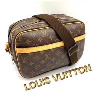 LOUIS VUITTON Monogram Reporter PM Shoulder Bag J19 - Picture 1 of 10