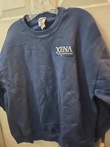 Xena Krieger Prinzessin blau Pullover Sweatshirt bestickte Details Large - Bild 1 von 9