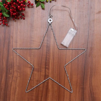  2 Pcs Luci Led Filo Rame Decorative Sospese Per Esterni Delle Vacanze - Immagine 1 di 4