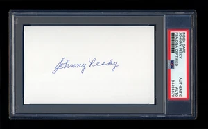 JOHNNY PESKY SIGNED MINT INDEX CARD PSA/DNA AUTOGRAPHED BOSTON RED SOX HOF - Picture 1 of 1