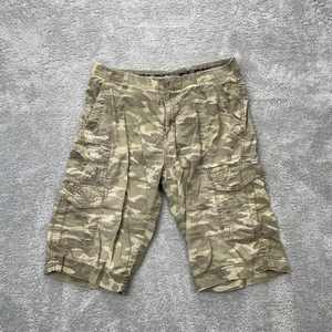 George Shorts Mens 34 Green Cargo Pockets Camo Cotton Utility Tactical Workwear - Picture 1 of 8