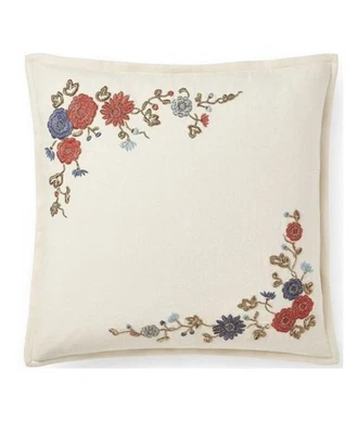 NWT- Ralph Lauren Macall Remy Embroidery metal Bullion Deco Pillow - Image 1 of 4