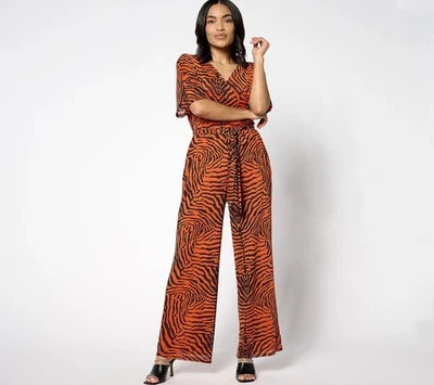 Mono Attitudes by Renee Regular Malla Talla Pequeña Manga Corta Audaz Cebra NUEVO Foto 1 de 4