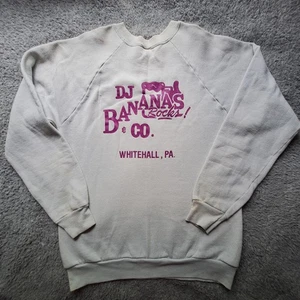 Vintage Screen Stars Sweatshirt Mens Large DJ Bananas Rocks Whitehall PA 80s USA - Picture 1 of 9