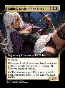 Lathril, Blade of the Elves - Various Styles - MTG Anime Custom - Playtest - Picture 1 of 4