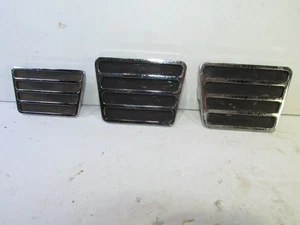 Brake & Clutch Dimmer Chrome Black Pedal Pads CAL CUSTOM ? 1960's Nice - Picture 1 of 5